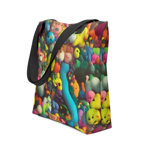 Bubble Pop Art on a Tote Bag