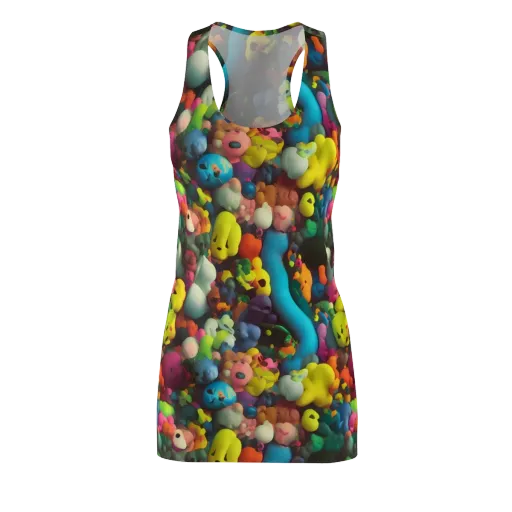 Bubble Pop Art on a Racerback Dress