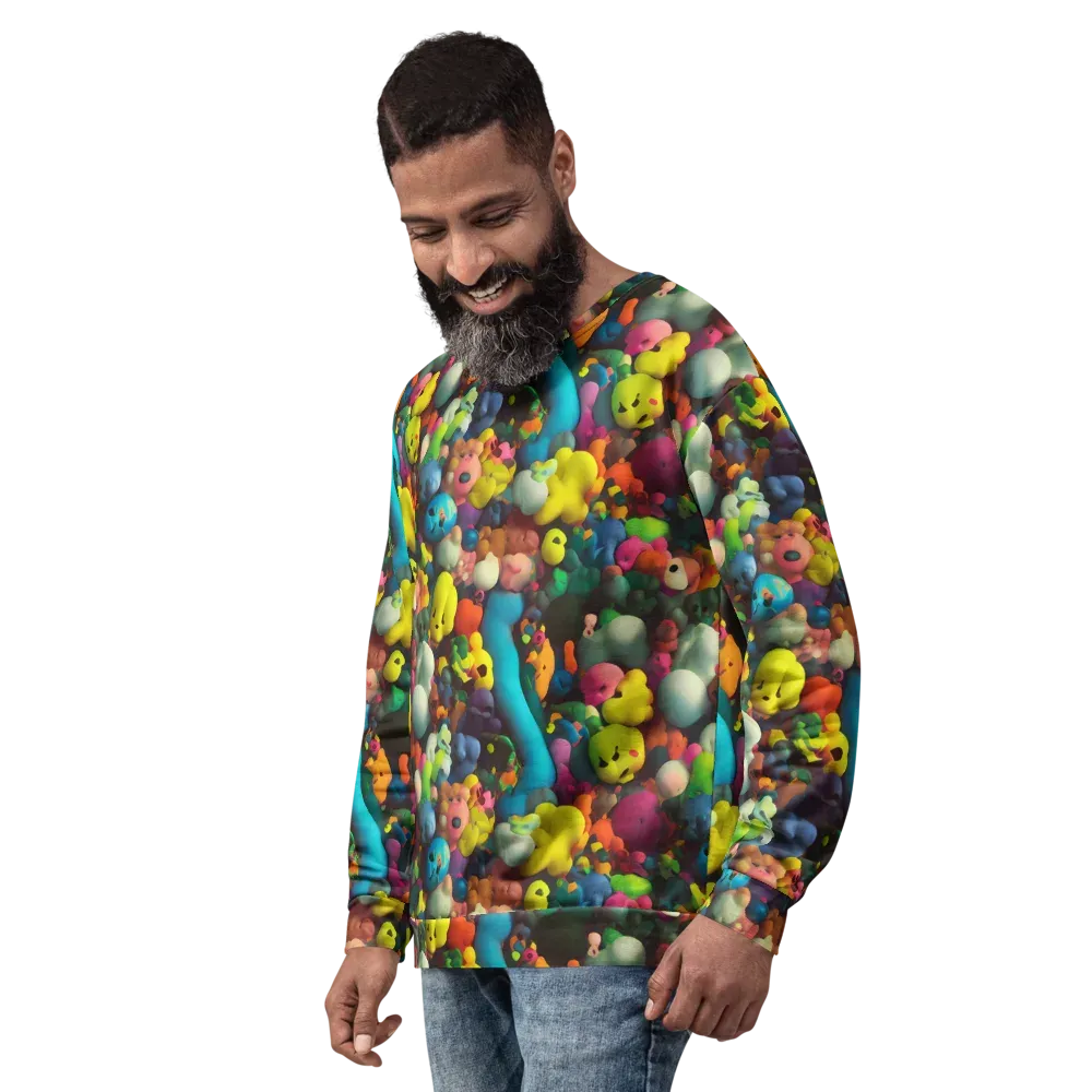 Bubble Pop Art on Sweatshirt — Left Front