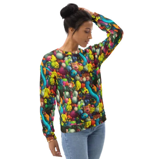 Bubble Pop Art on a Sweatshirt