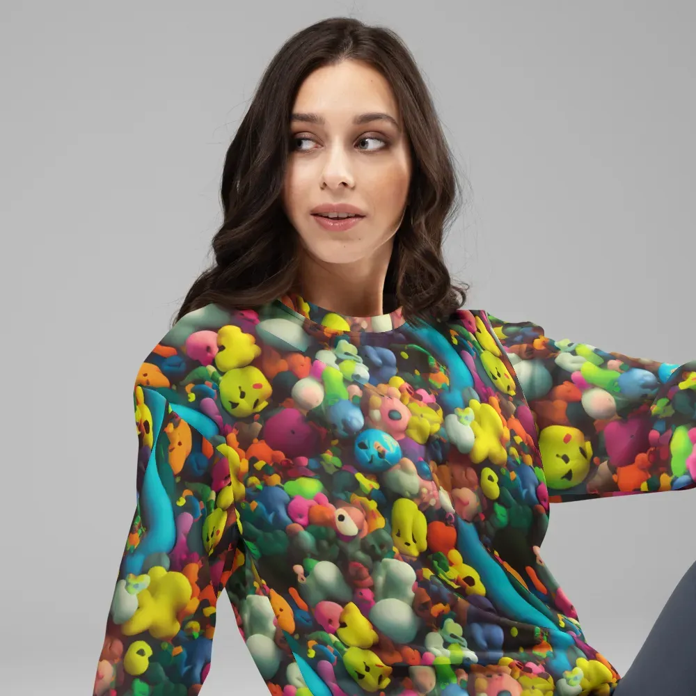 Bubble Pop Art on Sweatshirt — Right Front