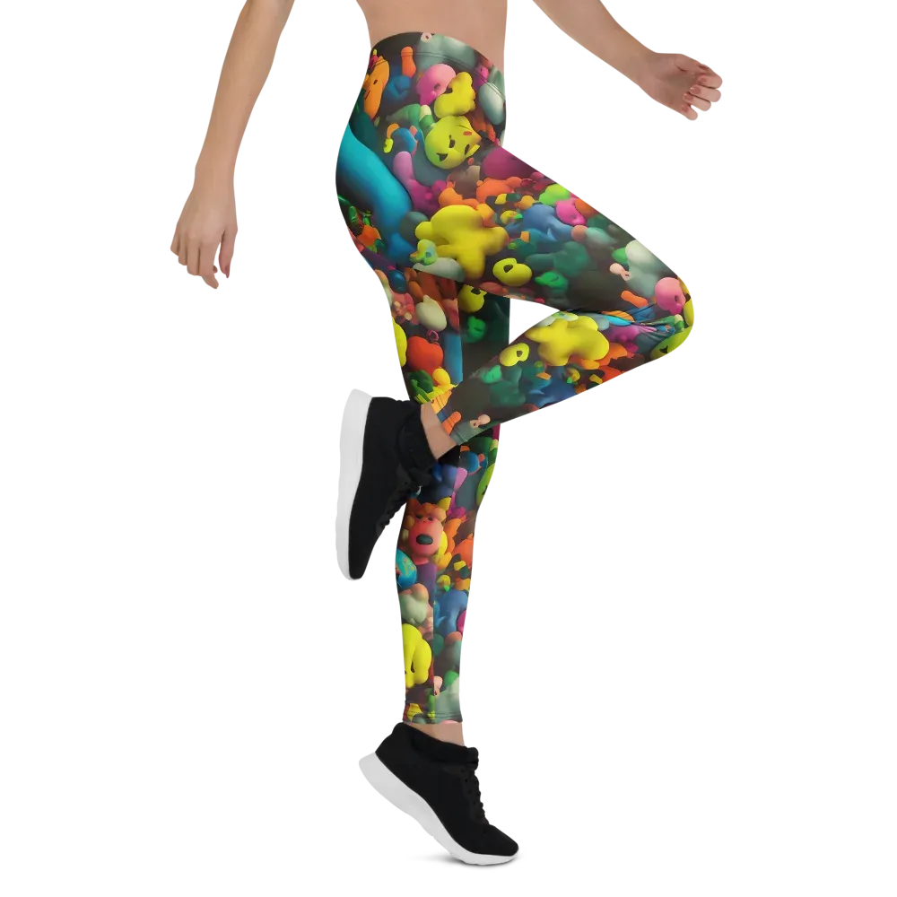 Bubble Pop Art on Leggings — Right