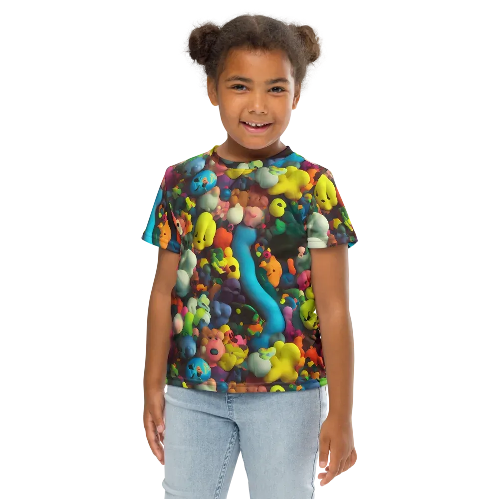 Bubble Pop Art on Kids Crew Neck T-Shirt — Front