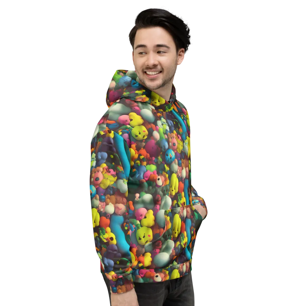 Bubble Pop Art on Hoodie — Right
