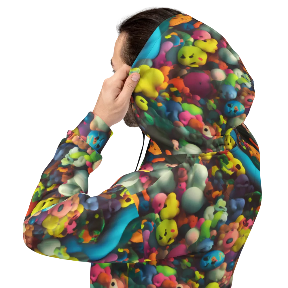 Bubble Pop Art on Hoodie — Back