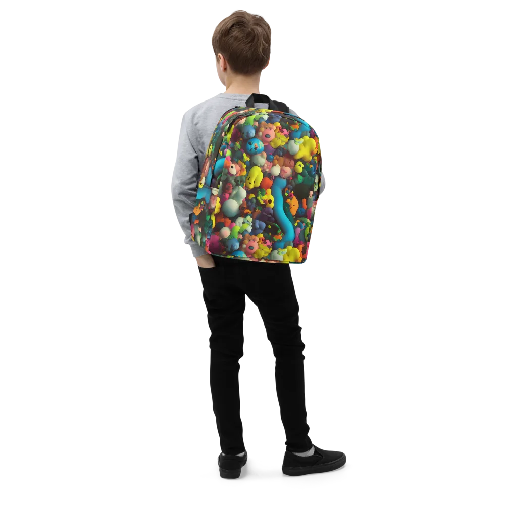 Bubble Pop Art on Minimalist Backpack — Right Front
