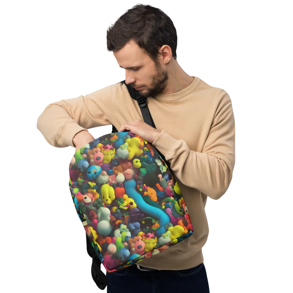 Bubble Pop Art on Minimalist Backpack — Front