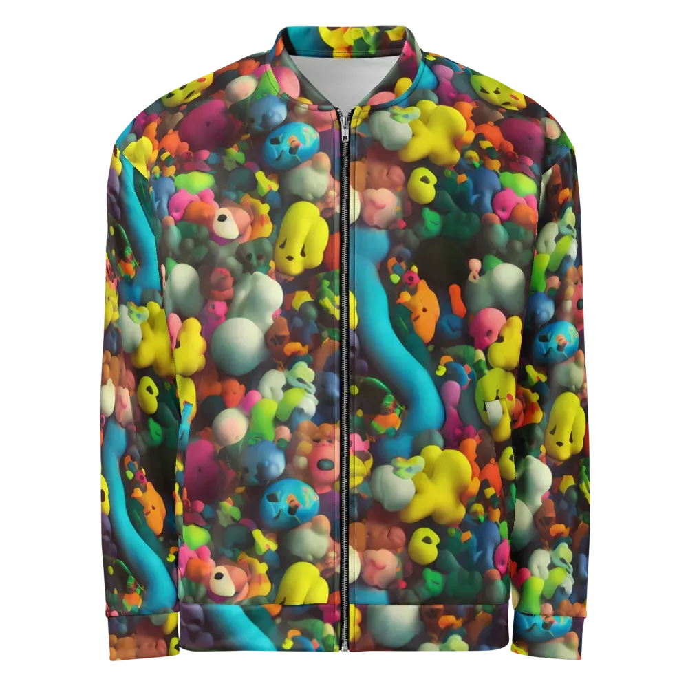 Bubble Pop Art on Bomber Jacket — Front
