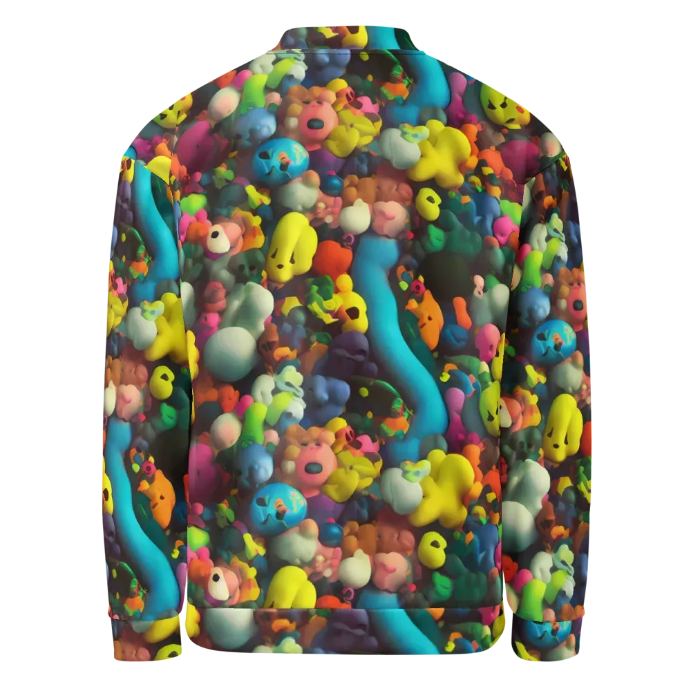 Bubble Pop Art on Bomber Jacket — Back