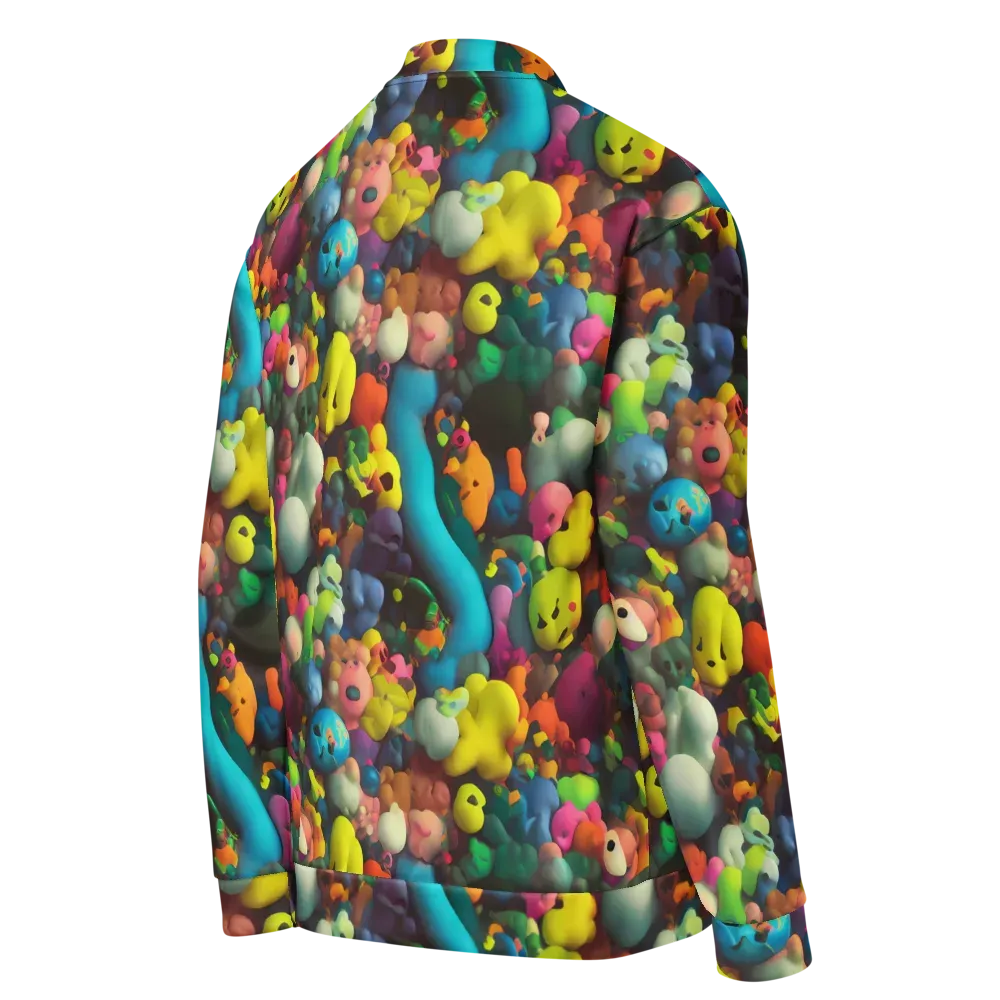 Bubble Pop Art on Bomber Jacket — Right Back