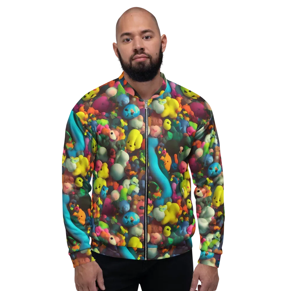 Bubble Pop Art on Bomber Jacket — Front