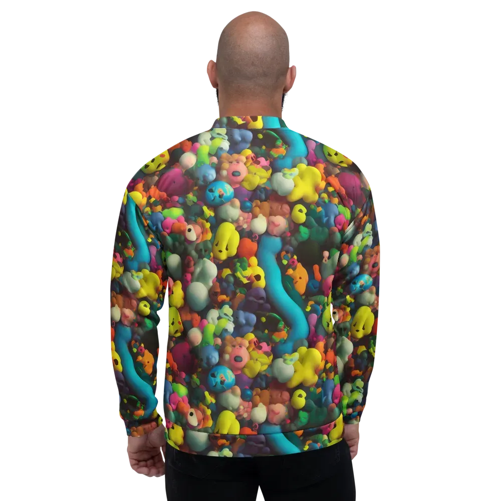Bubble Pop Art on Bomber Jacket — Back