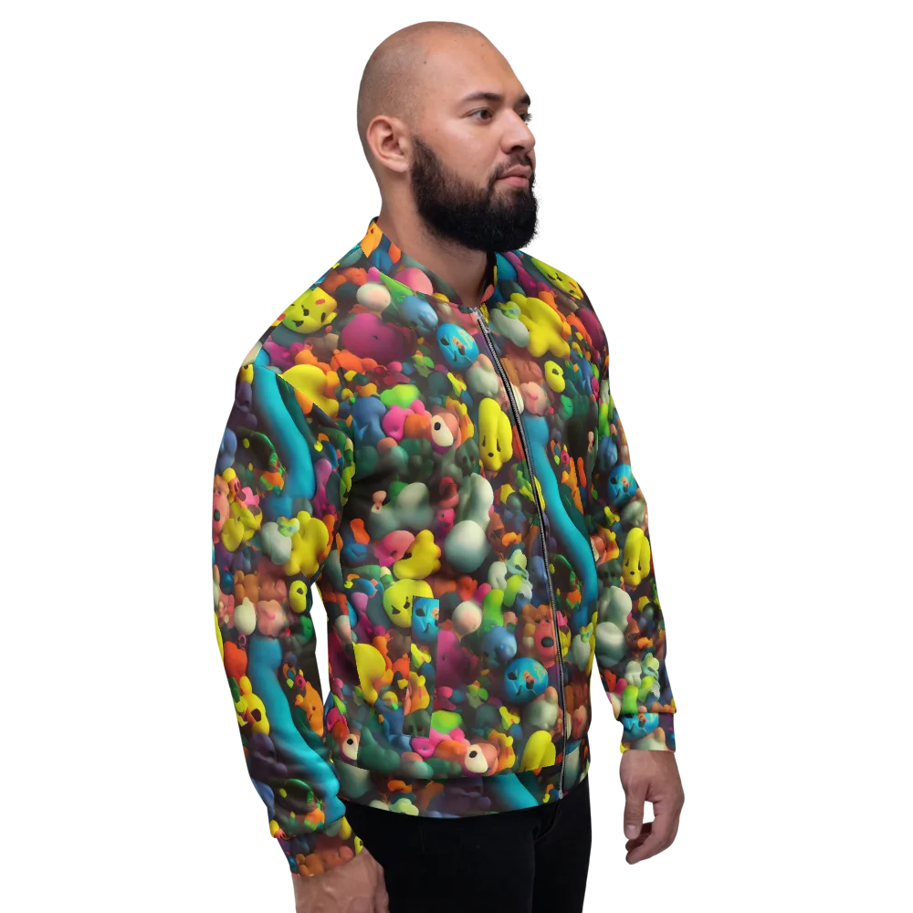 Bubble Pop Art on Bomber Jacket — Right