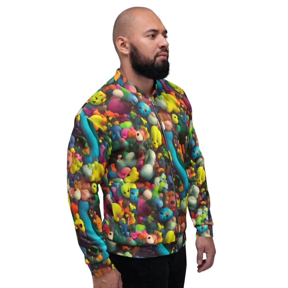 Bubble Pop Art on Bomber Jacket — Right