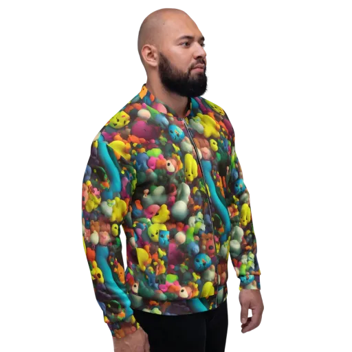 Bubble Pop Art on a Bomber Jacket