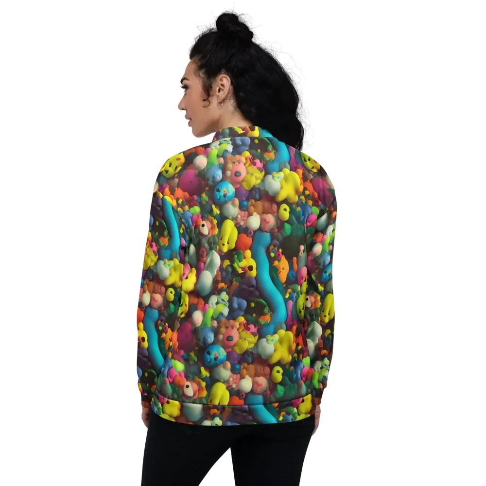 Bubble Pop Art on Bomber Jacket — Back
