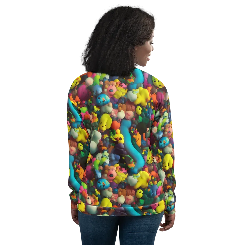 Bubble Pop Art on Bomber Jacket — Back