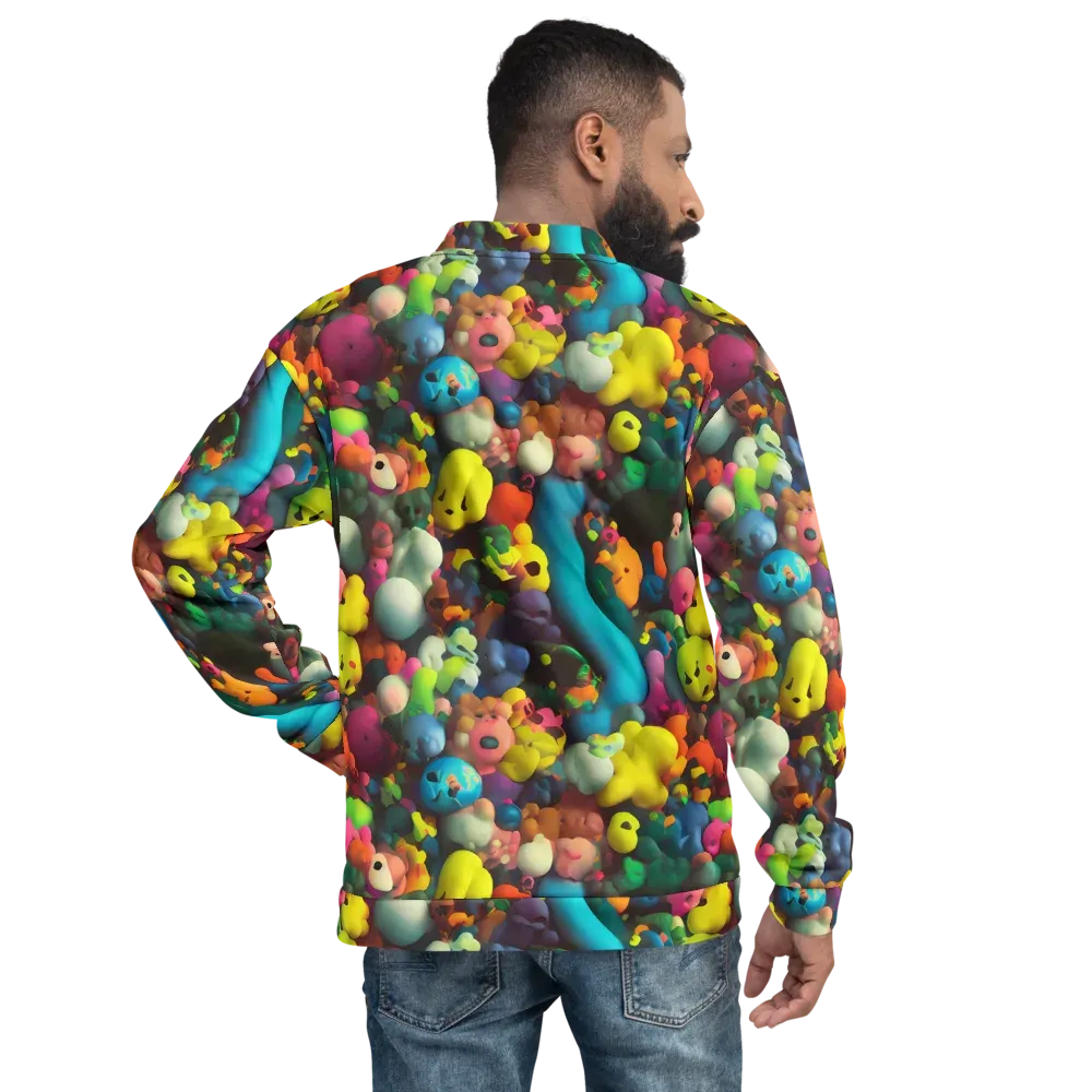 Bubble Pop Art on Bomber Jacket — Back