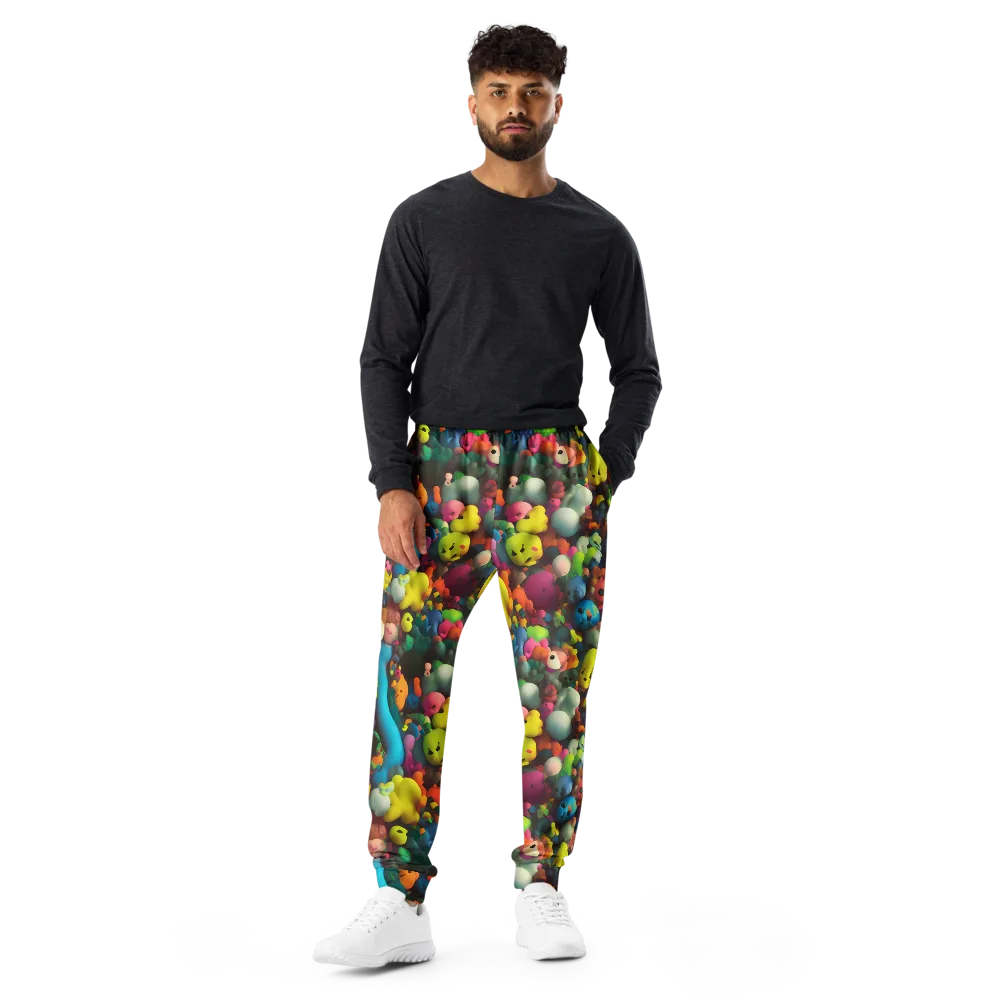 Bubble Pop Art on Men's Joggers — Front