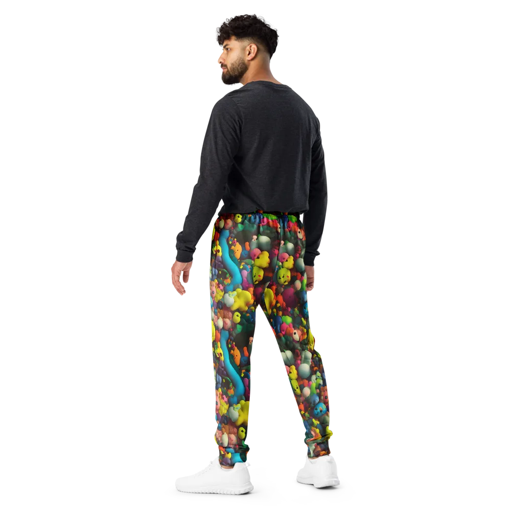 Bubble Pop Art on Men's Joggers — Back