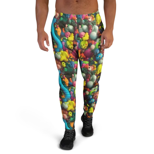 Bubble Pop Art on a Men's Joggers