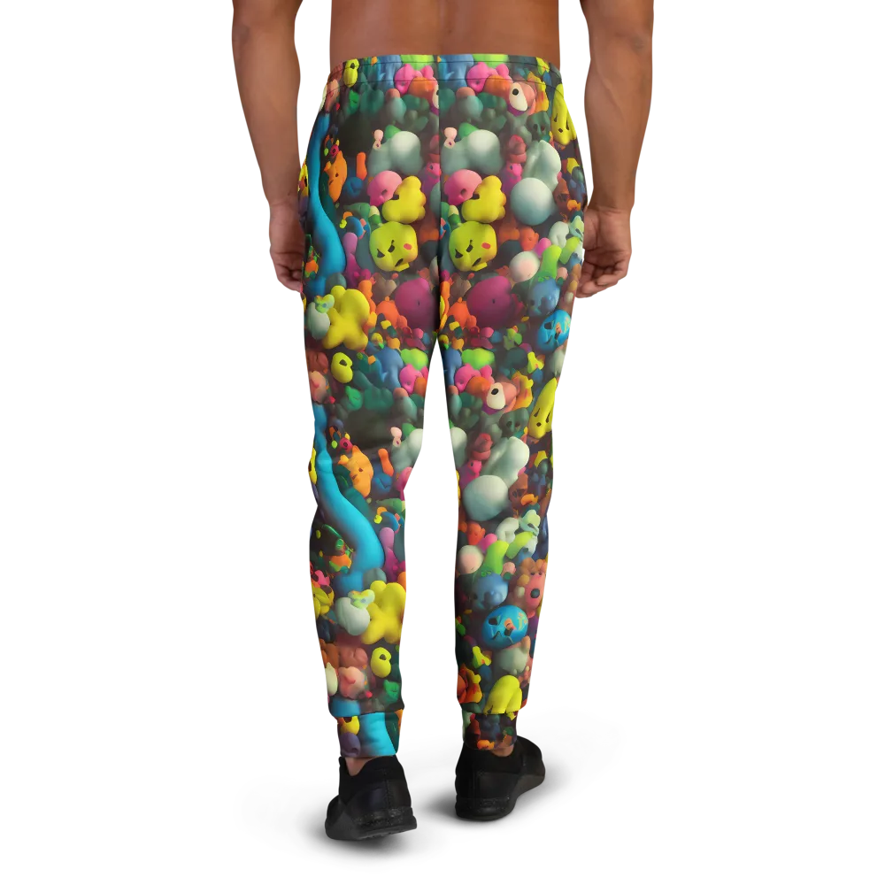 Bubble Pop Art on Men's Joggers — Back