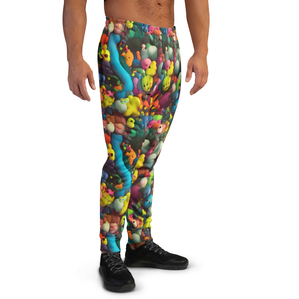 Bubble Pop Art on Men's Joggers — Right