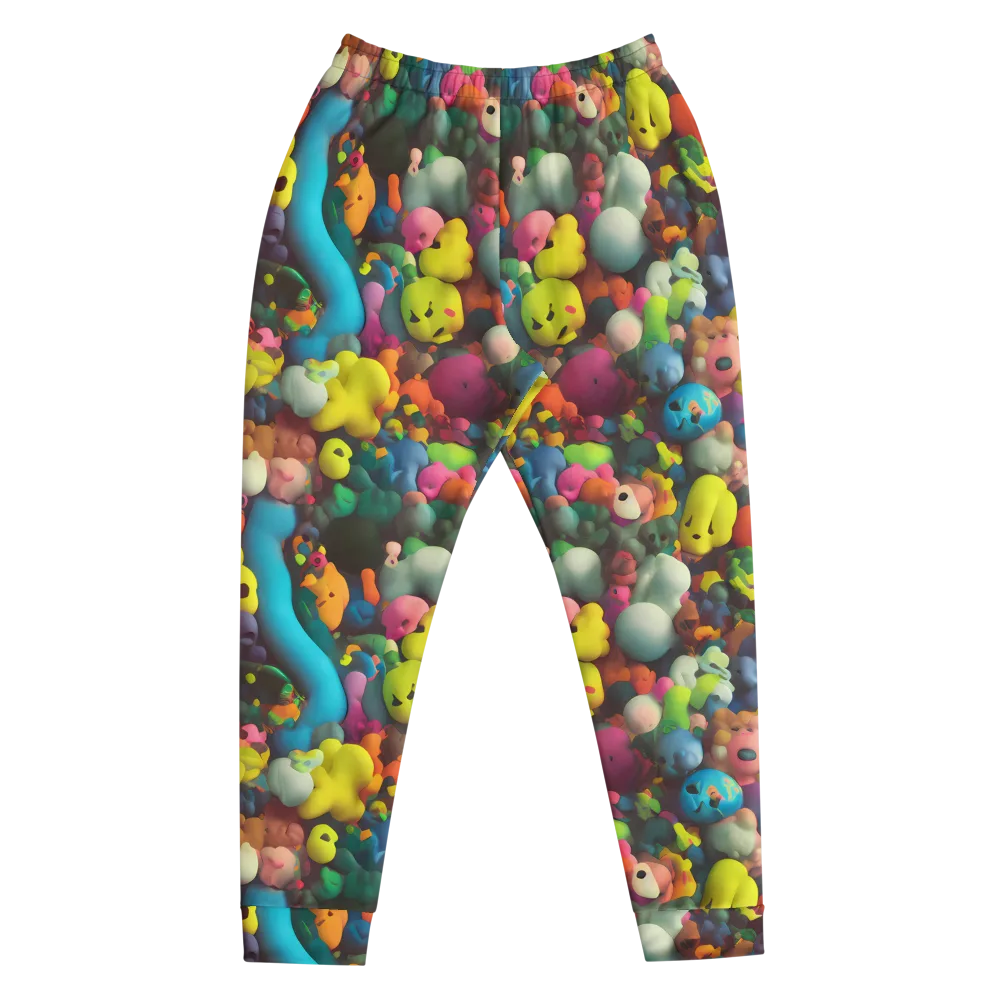 Bubble Pop Art on Men's Joggers — Front