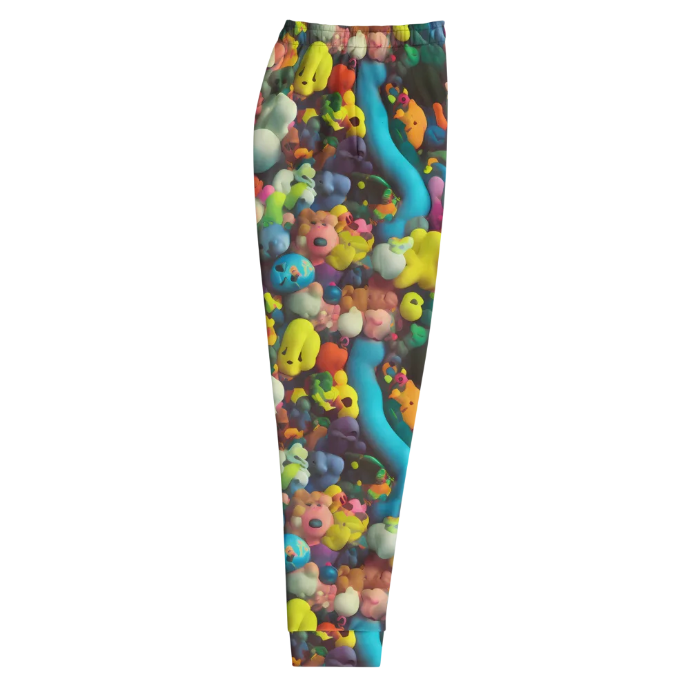 Bubble Pop Art on Men's Joggers — Right