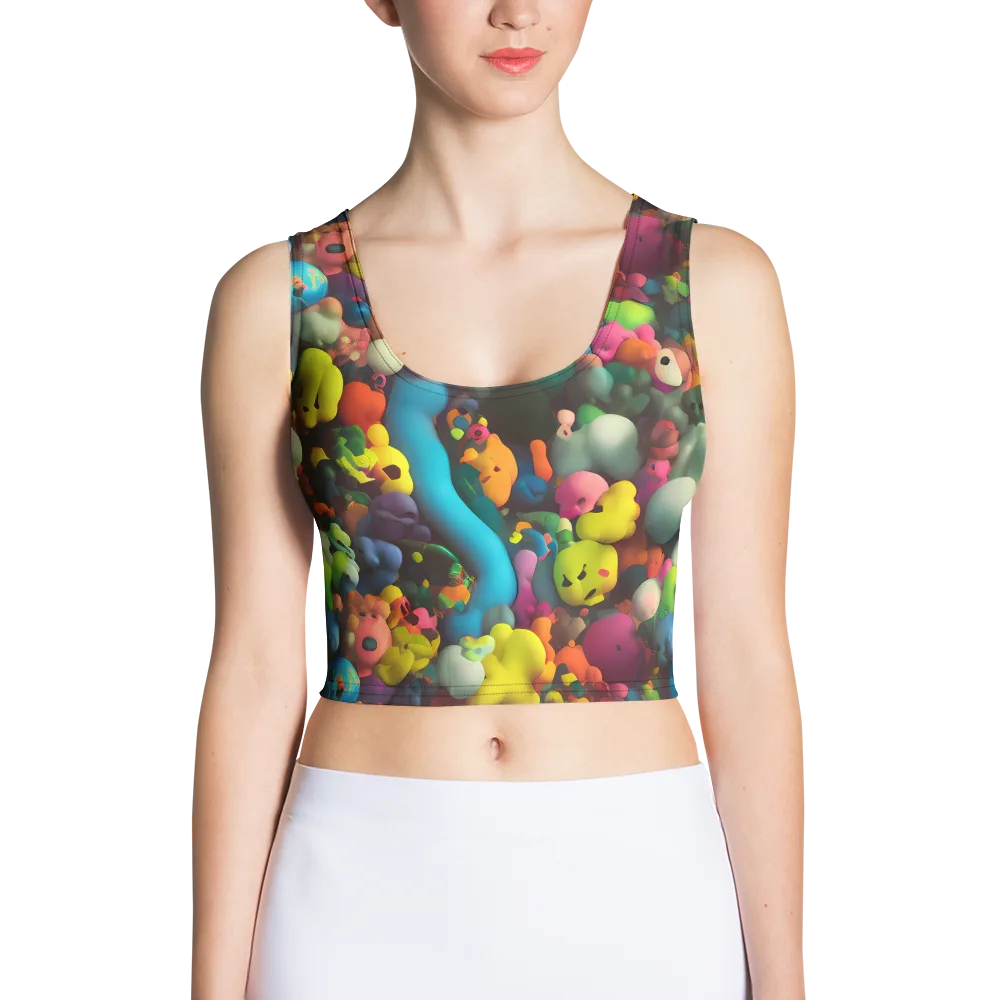 Bubble Pop Art on Crop Top — Front