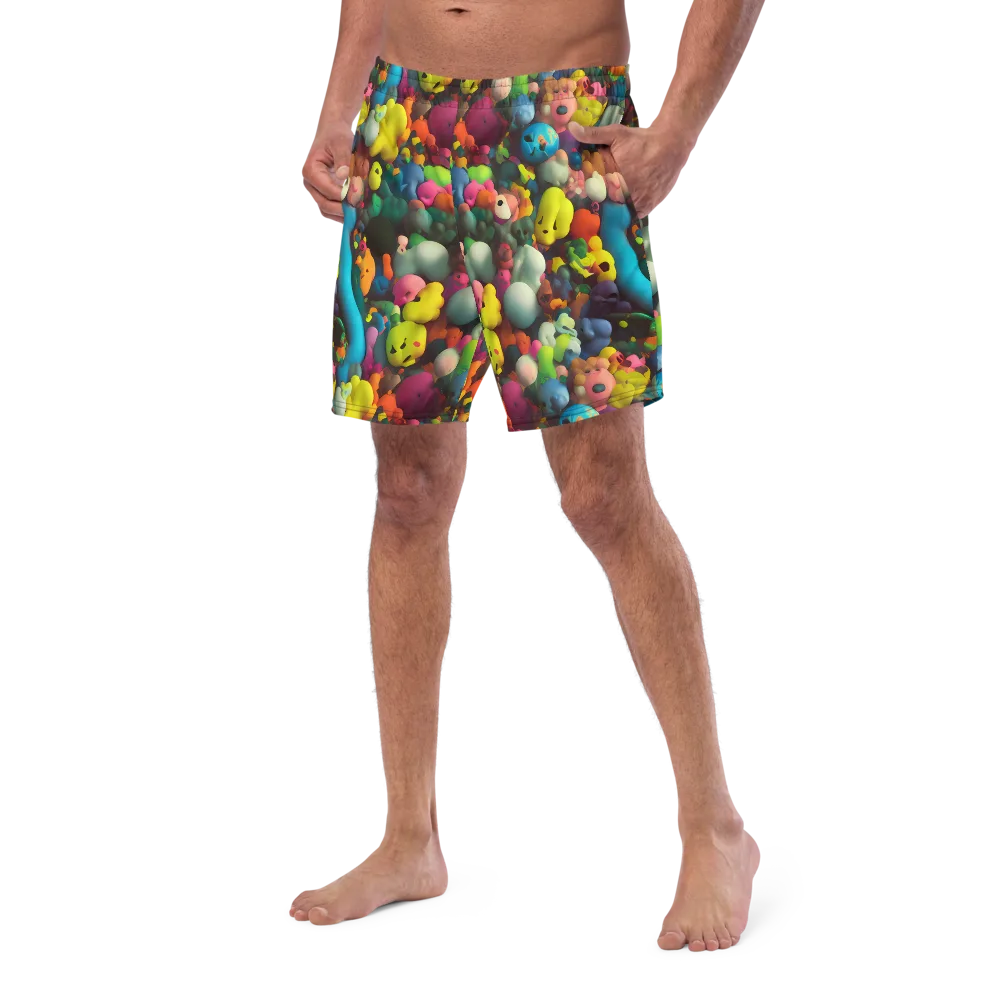 Bubble Pop Art on Swim Trunks — Left Front