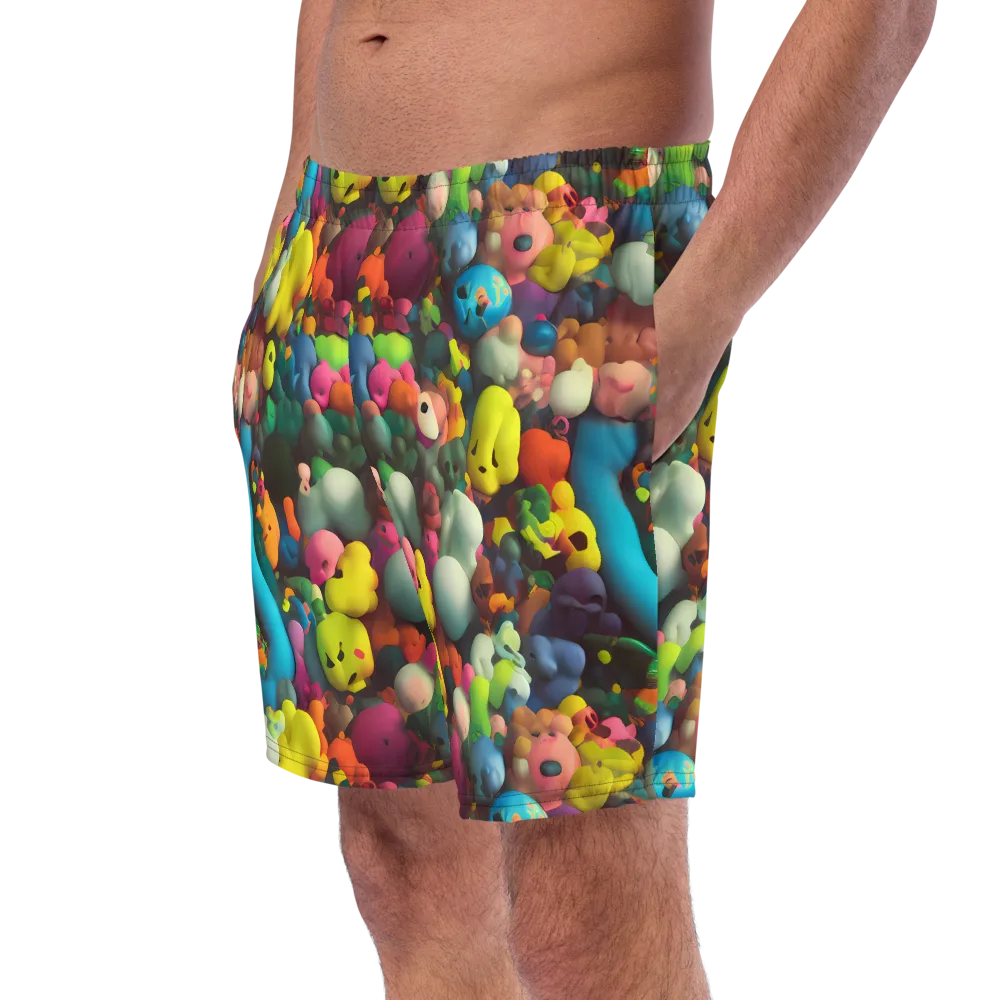 Bubble Pop Art on Swim Trunks — Left Front