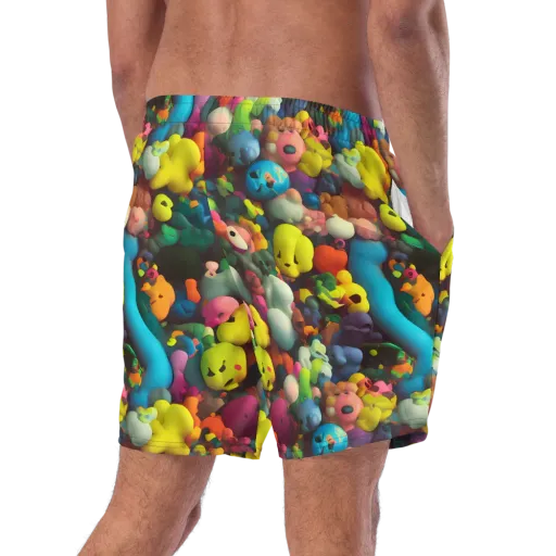 Bubble Pop Art on a Swim Trunks