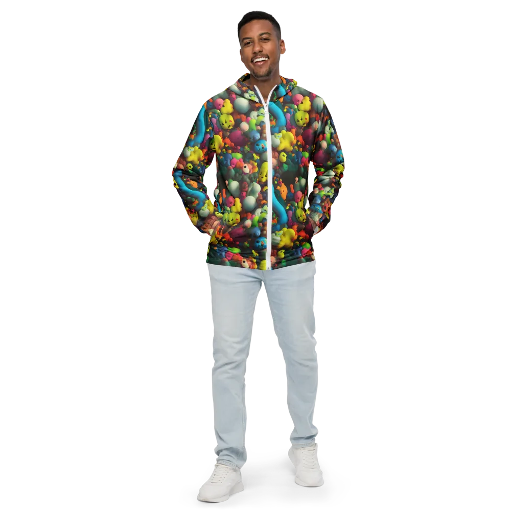Bubble Pop Art on Men's Windbreaker — Front
