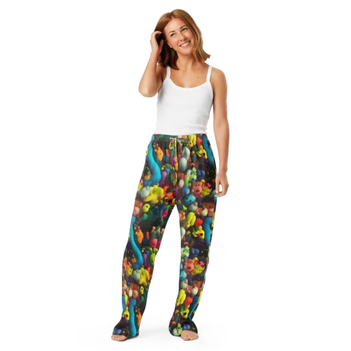 Bubble Pop Art on a Women's Pajama Pants