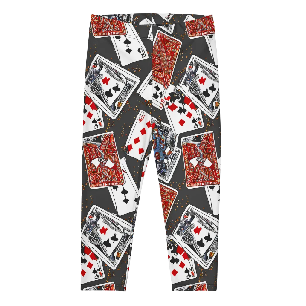 Tessellation, By Rockwell Kent on Capri Leggings — Front