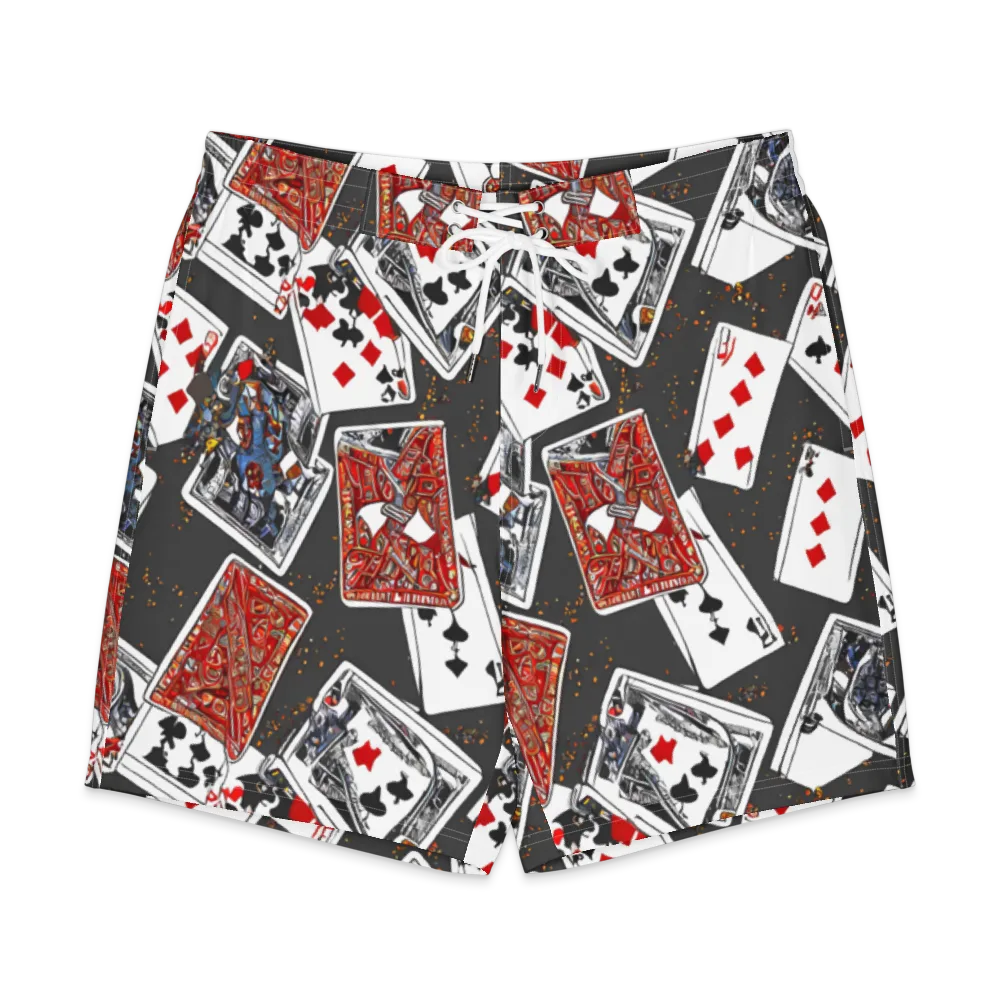 Tessellation, By Rockwell Kent on Men's Board Shorts — Front