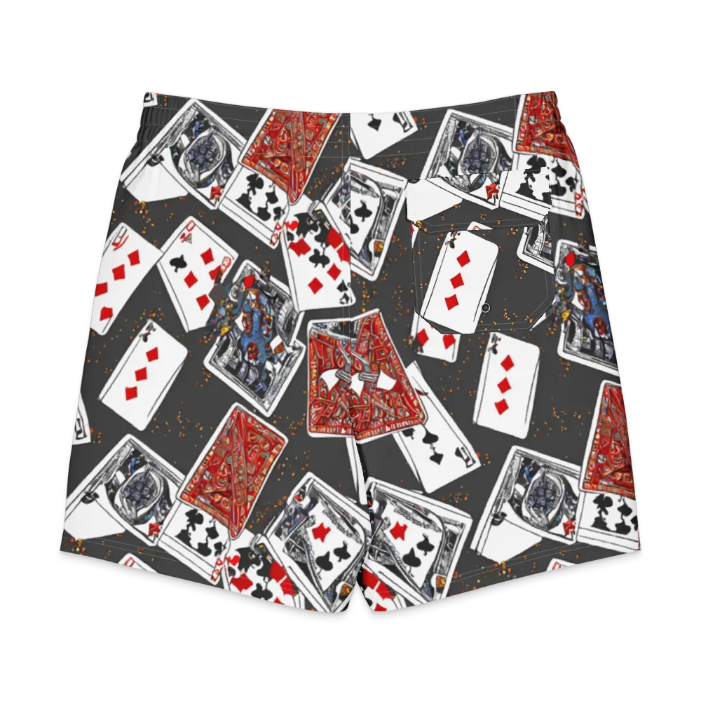 Tessellation, By Rockwell Kent on Men's Board Shorts — Back