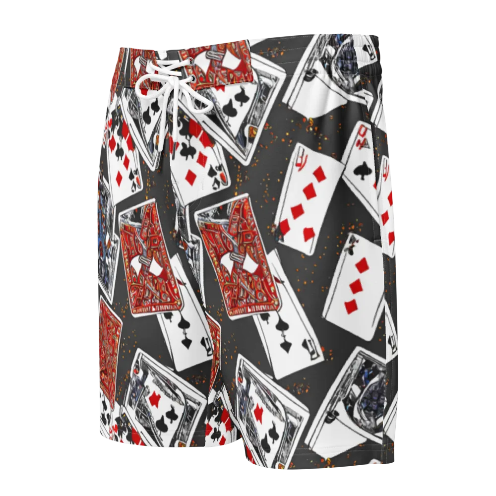Tessellation, By Rockwell Kent on Men's Board Shorts — Front
