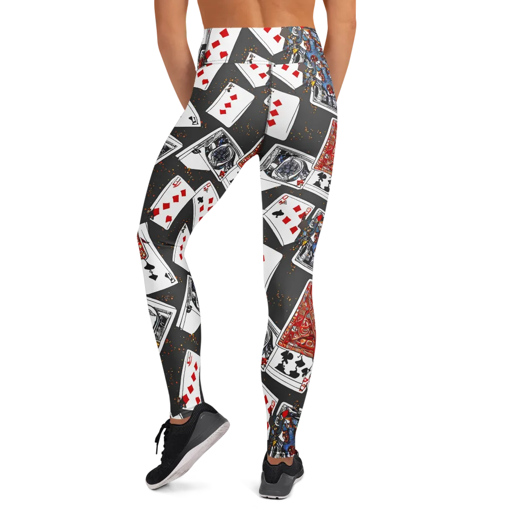 Tessellation, By Rockwell Kent on Yoga Leggings — Back