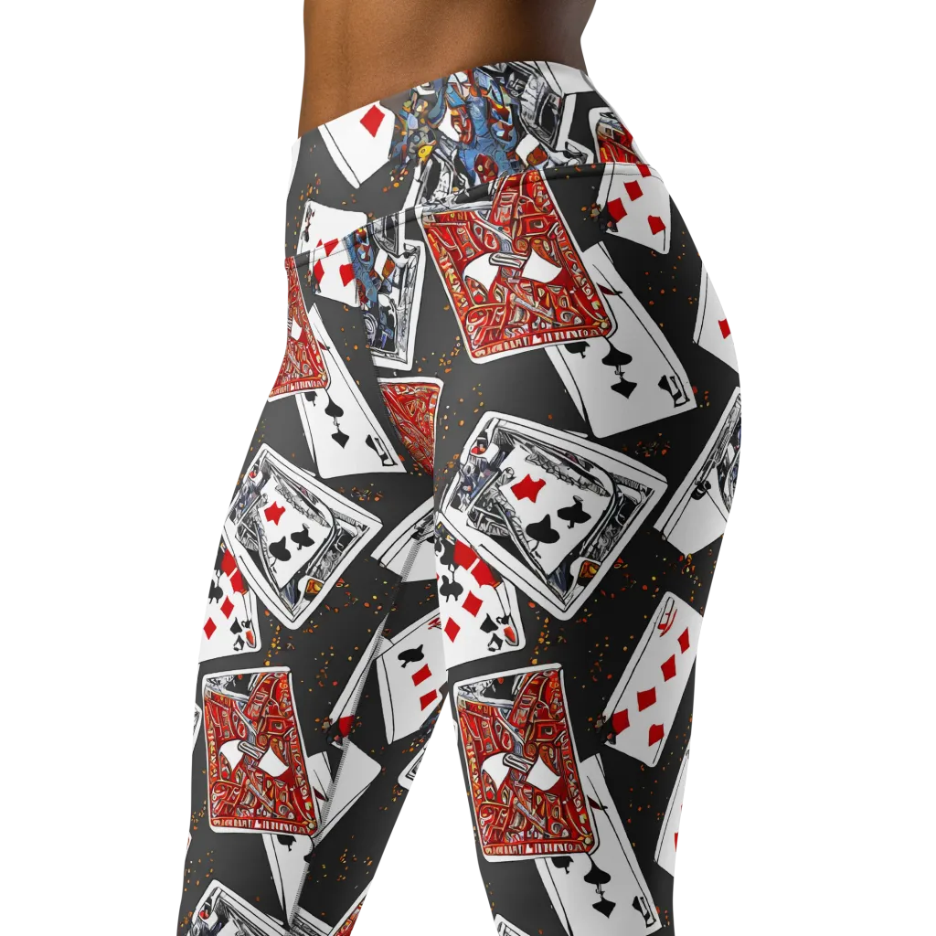 Tessellation, By Rockwell Kent on Yoga Leggings — Left Front