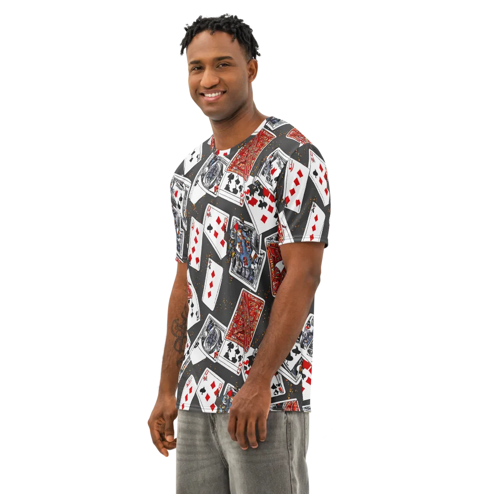 Tessellation, By Rockwell Kent on Men's Cotton Crew Neck T-Shirt — Left Front