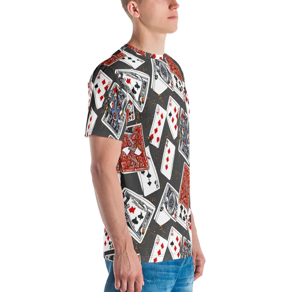 Tessellation, By Rockwell Kent on Men's Crew Neck T-Shirt — Right