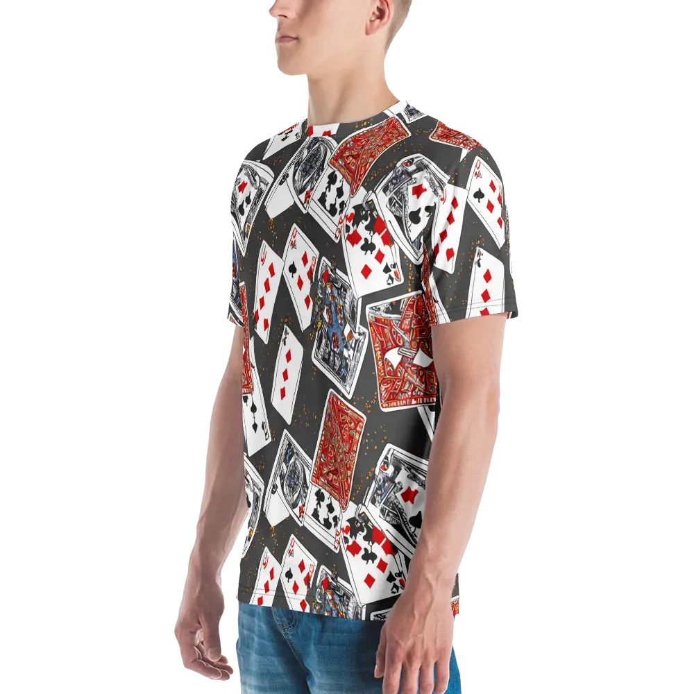 Tessellation, By Rockwell Kent on Men's Crew Neck T-Shirt — Left