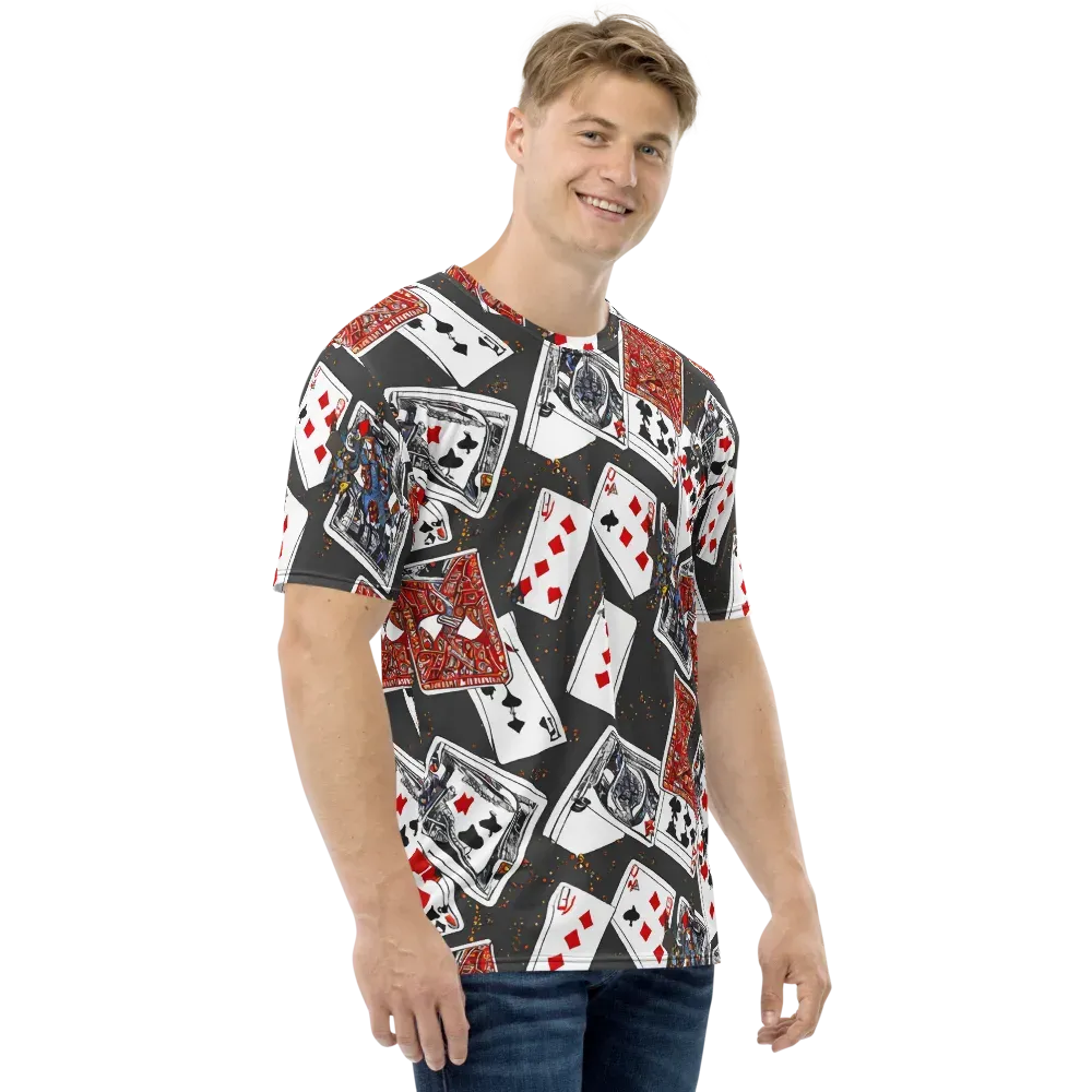 Tessellation, By Rockwell Kent on Men's Crew Neck T-Shirt — Right