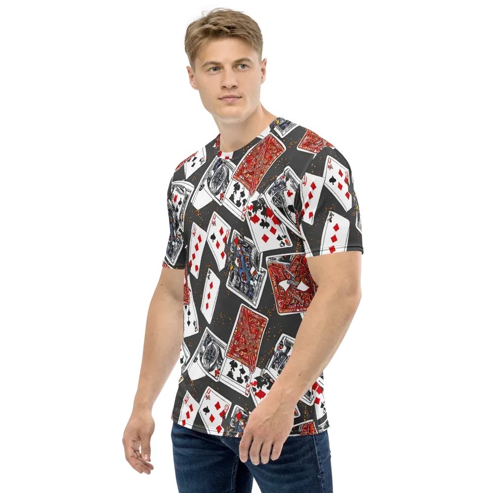Tessellation, By Rockwell Kent on Men's Crew Neck T-Shirt — Left