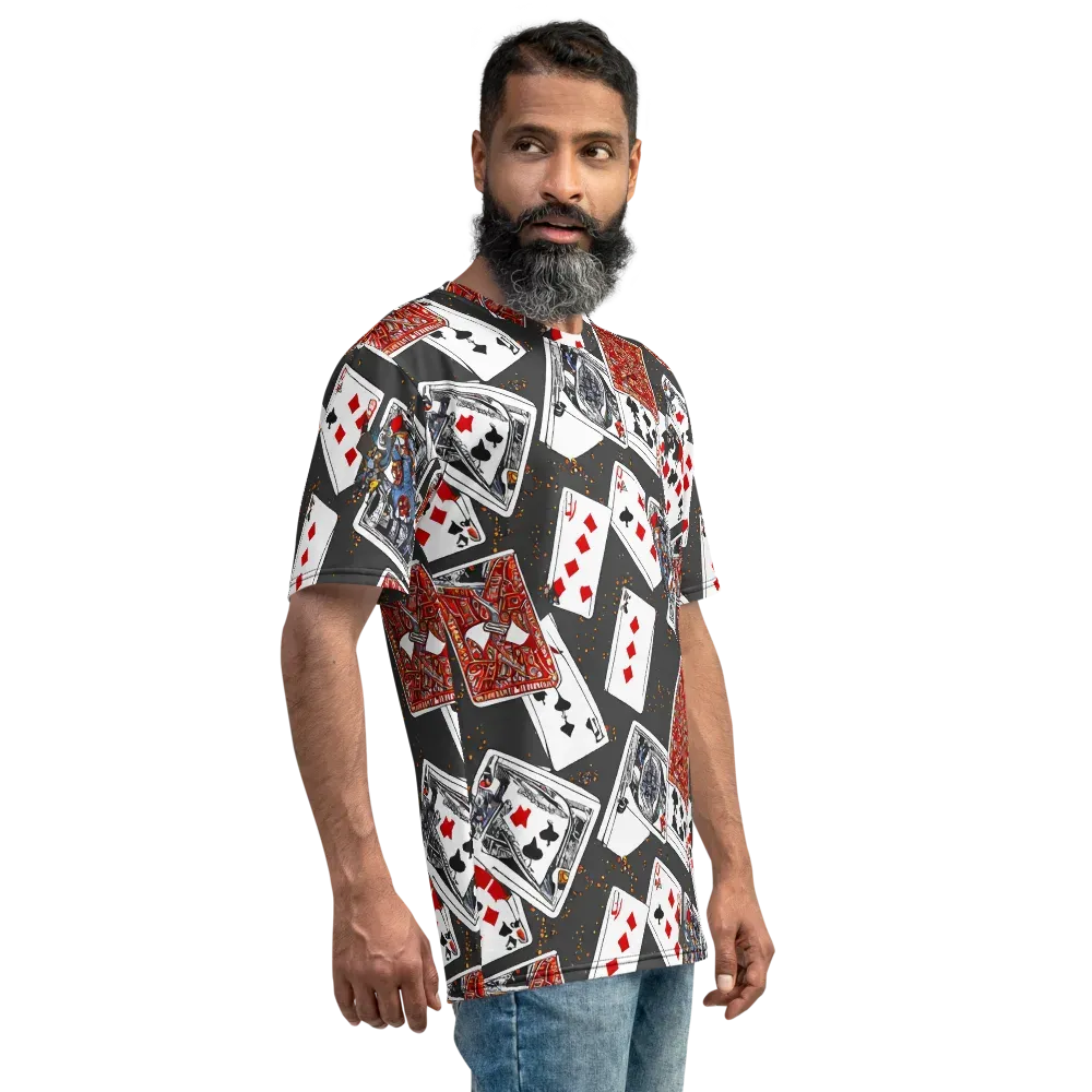 Tessellation, By Rockwell Kent on Men's Crew Neck T-Shirt — Right
