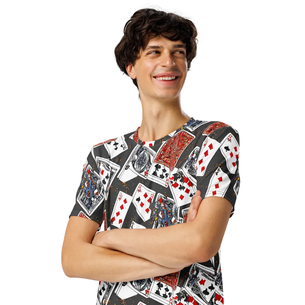 Tessellation, By Rockwell Kent on Men's Crew Neck T-Shirt — Left Front