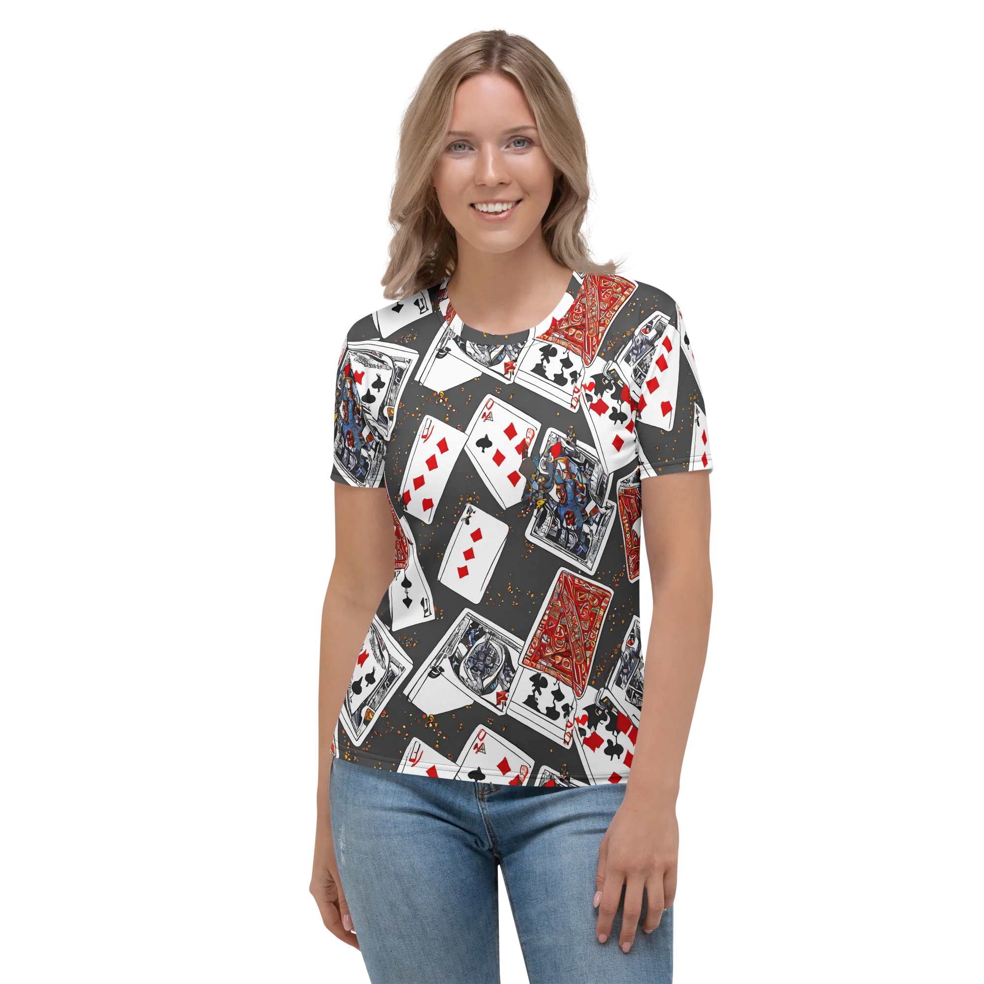 Tessellation, By Rockwell Kent on Women's Crew Neck T-Shirt — Front