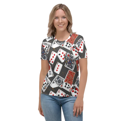 Tessellation, By Rockwell Kent on a Women's Crew Neck T-Shirt